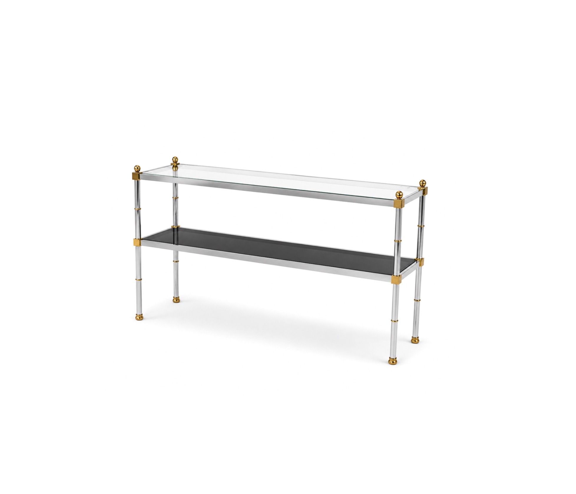 maison jansen style two tiered console table maison jansen style two tiered console table